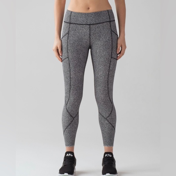 lululemon athletica Pants - NWOT Lululemon Tight Stuff Tight II Chakra Print Alpine White Black Legging